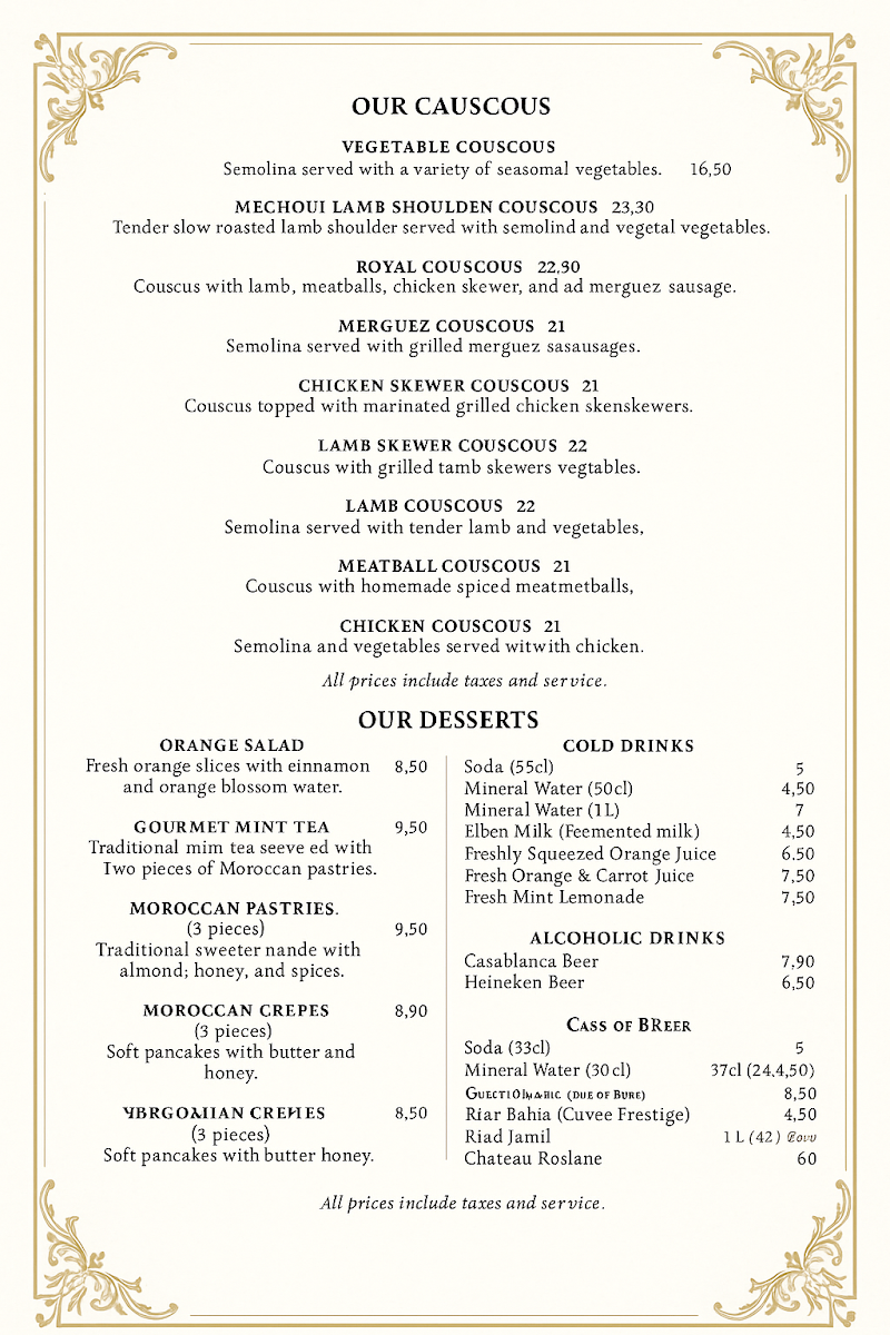 Menu L'étoile Longchamp-9