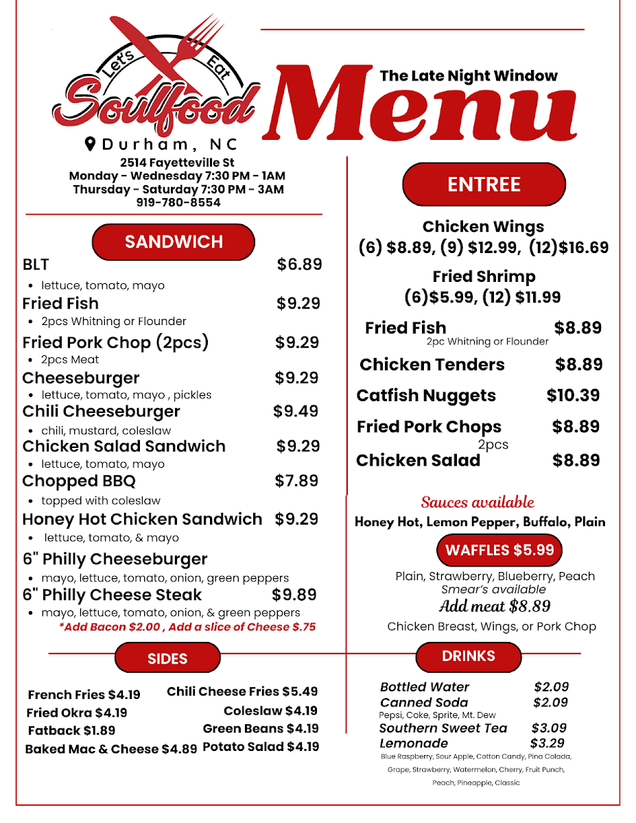 Menu Let's Eat Soul Food-1