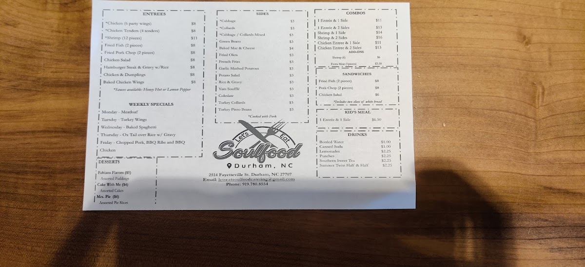 Menu Let's Eat Soul Food-10
