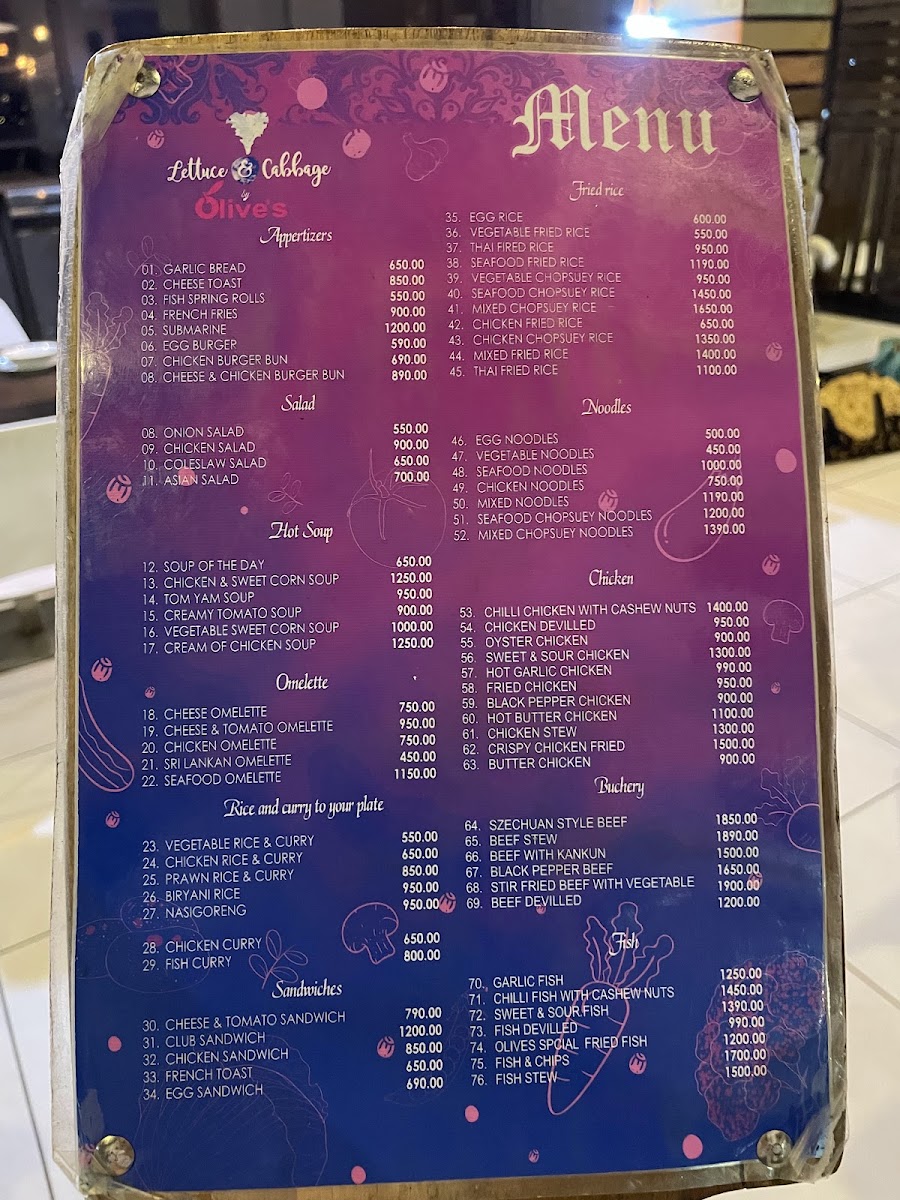 Menu Lettuce And Cabbage By Olives-1