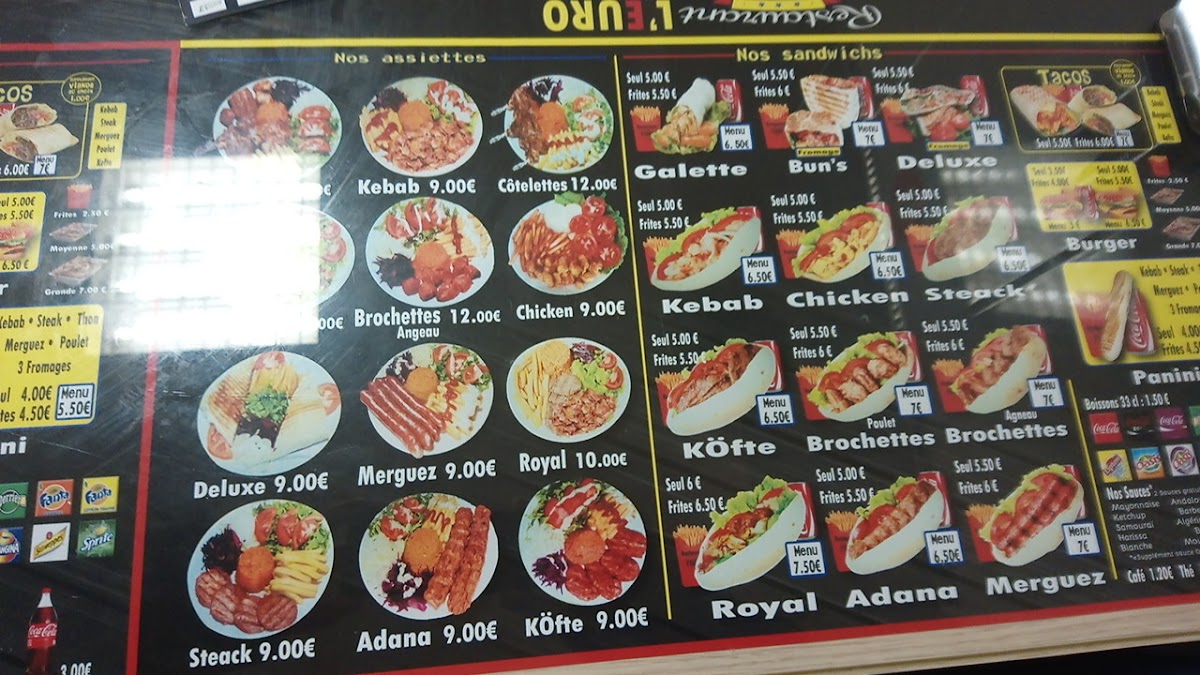 Menu L'euro-2