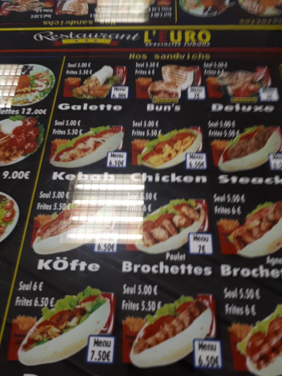 Menu L'euro-3