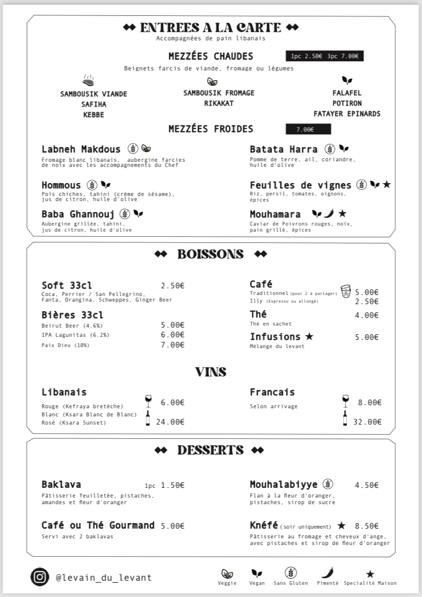 Menu Levain Du Levant-2