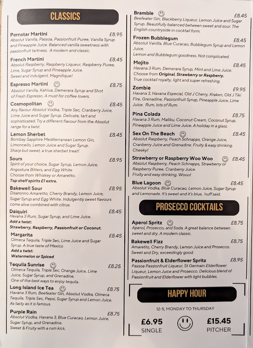 Menu Level Cafe Bar & Grill-2