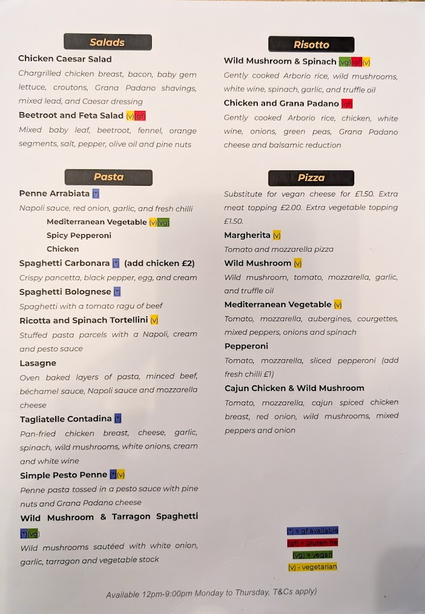Menu Level Cafe Bar & Grill-5