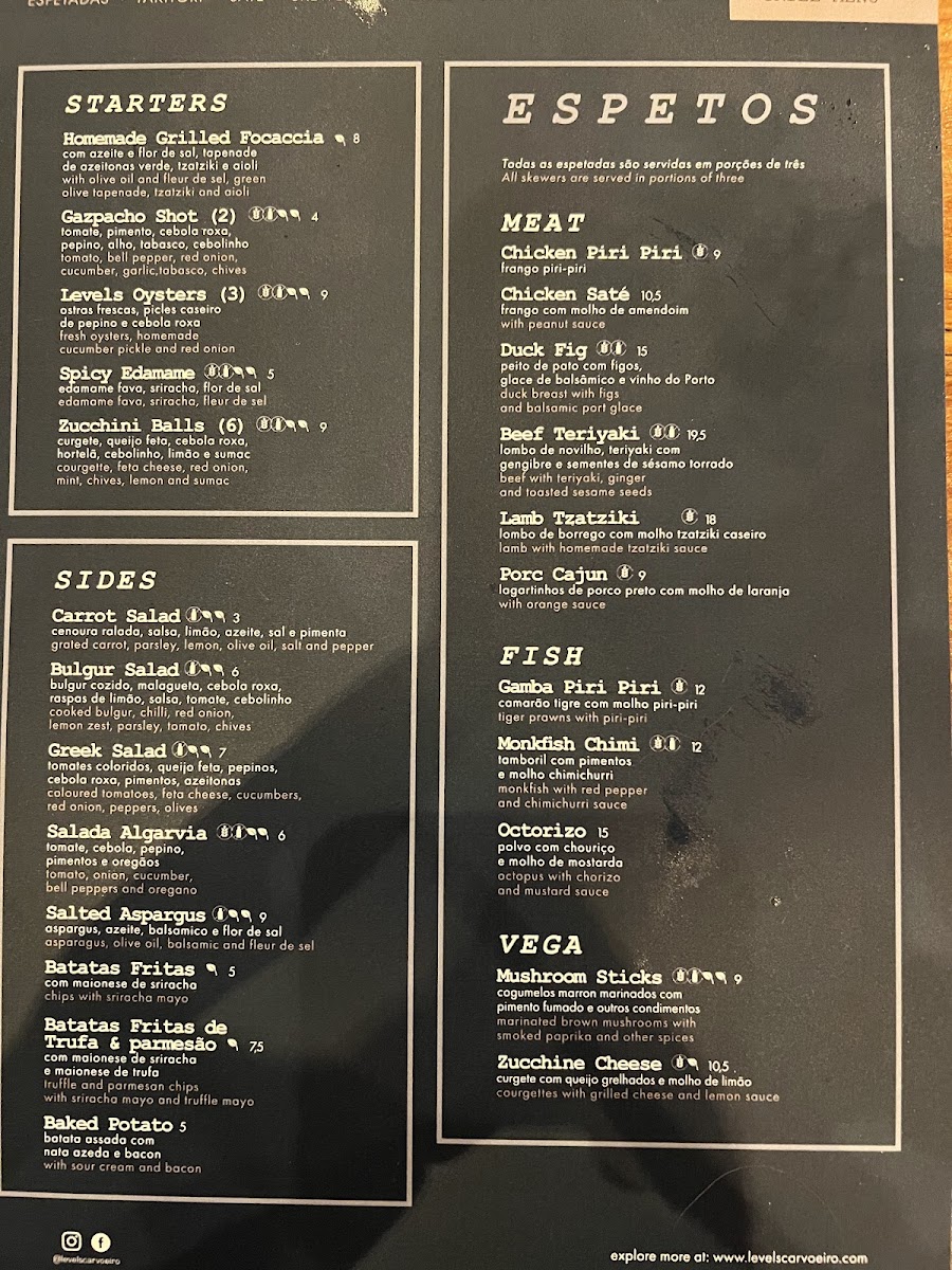 Menu Levels Carvoeiro-5