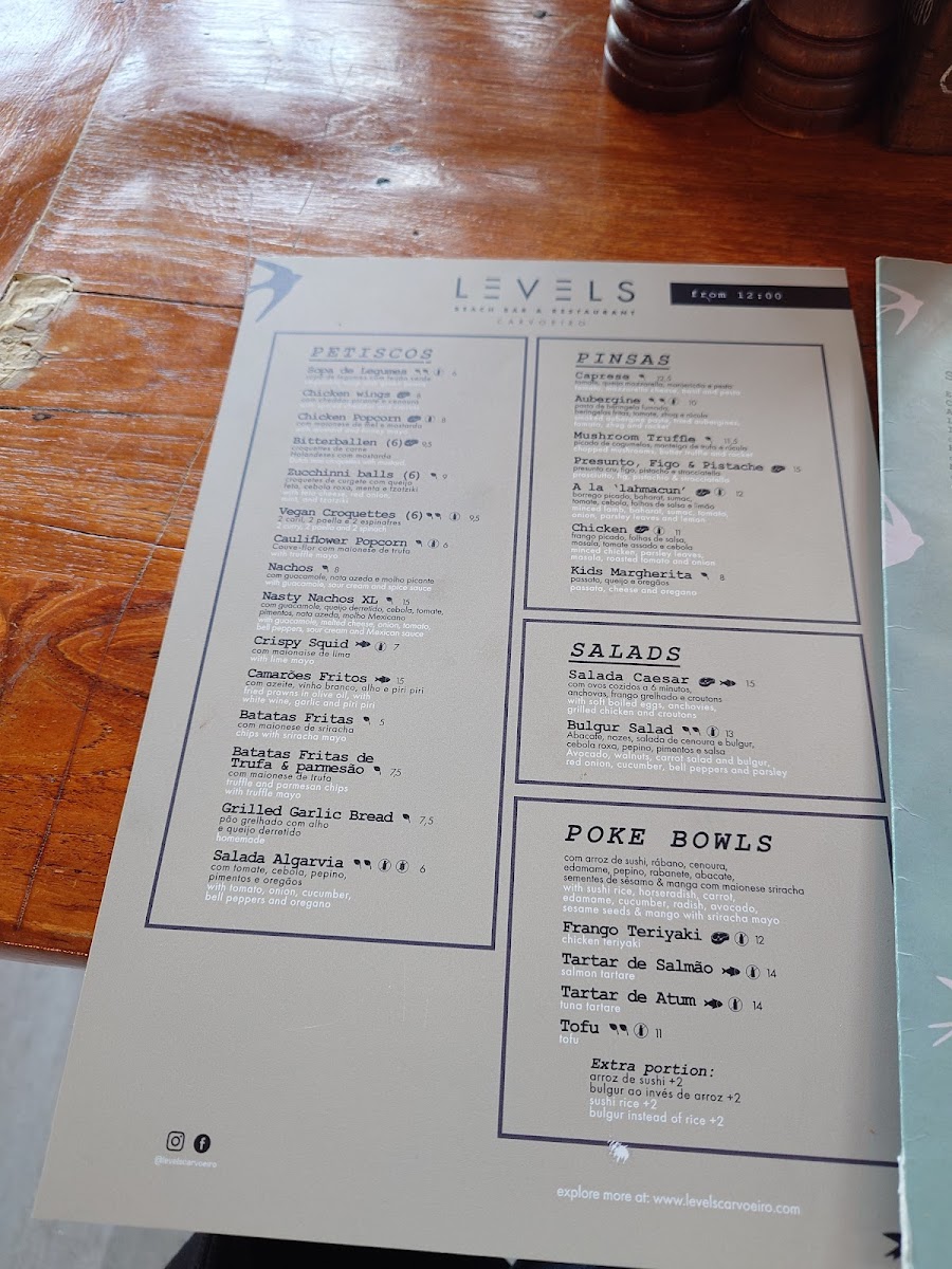 Menu Levels Carvoeiro-7
