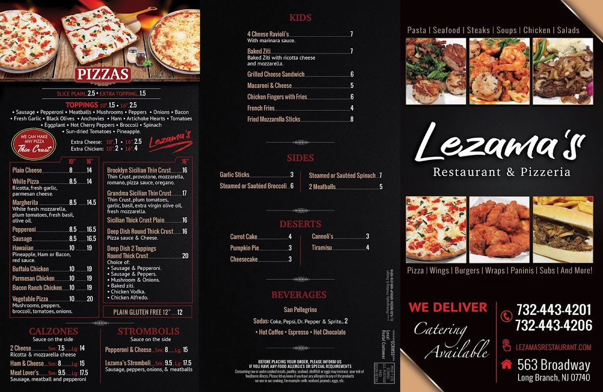 Menu Lezama's Restaurant & Pizzeria-6