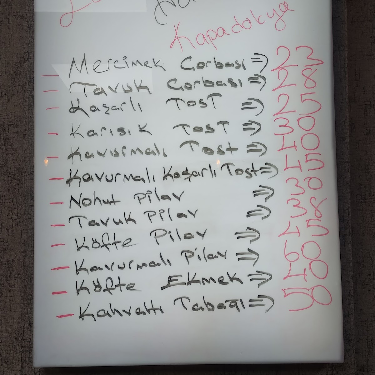Menu Lezzethane Kapadokya-3