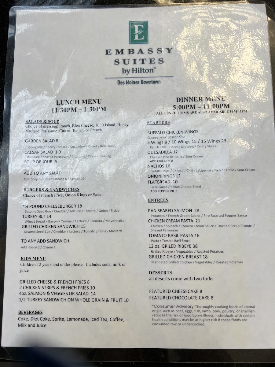 Menu Liberty's-3