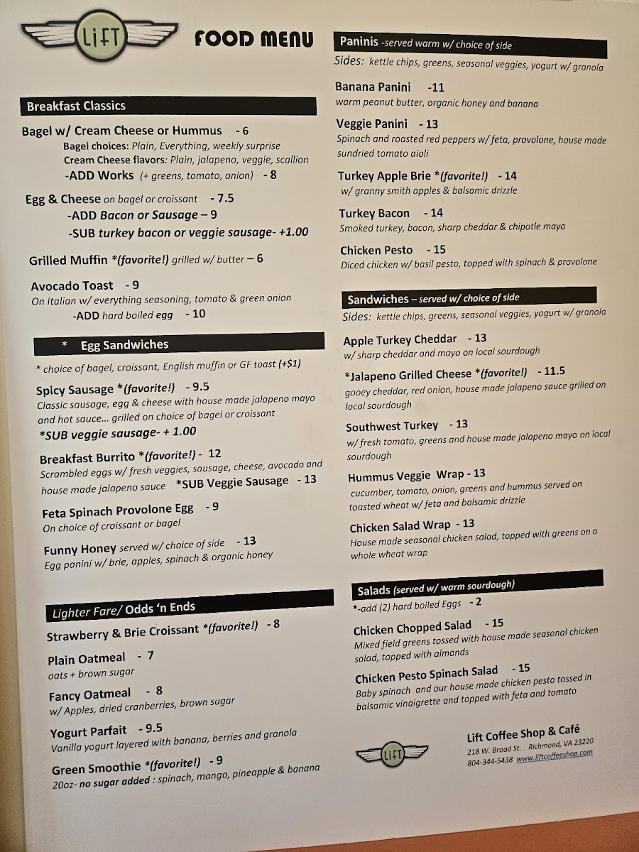Menu Lift Coffee Shop & Cafe-2