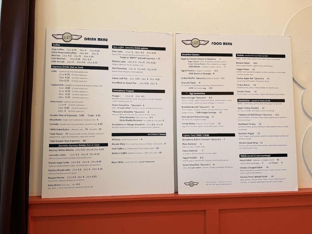 Menu Lift Coffee Shop & Cafe-3