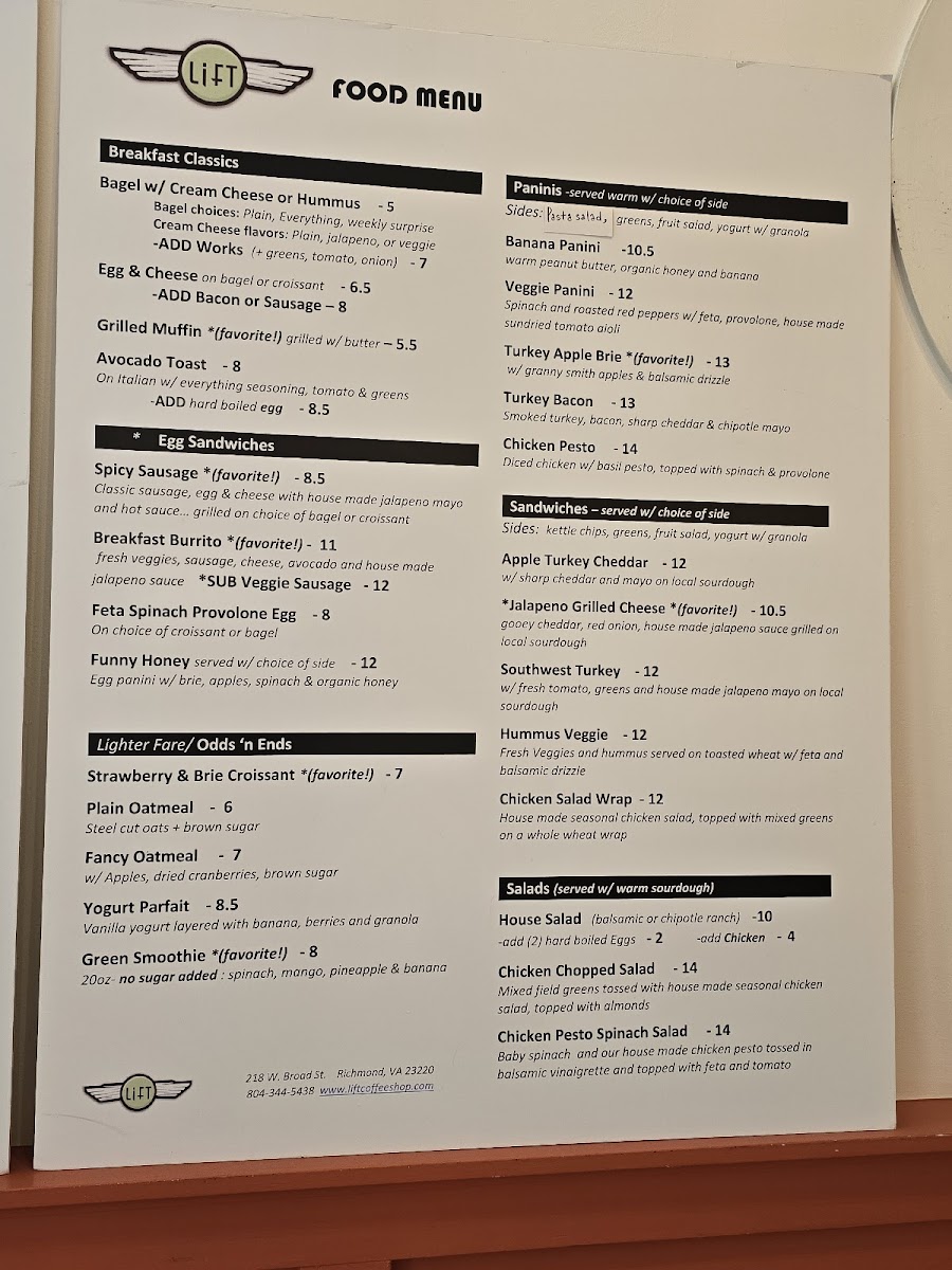 Menu Lift Coffee Shop & Cafe-4