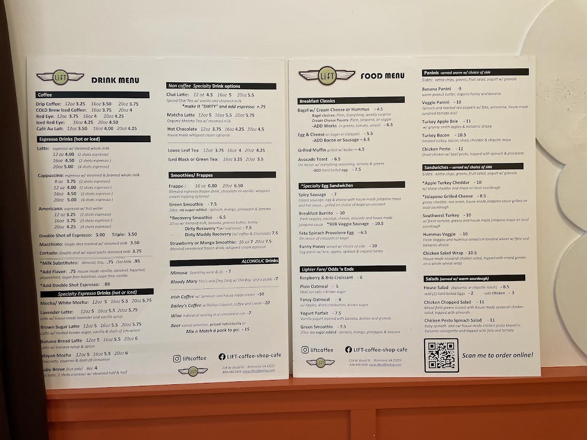 Menu Lift Coffee Shop & Cafe-7