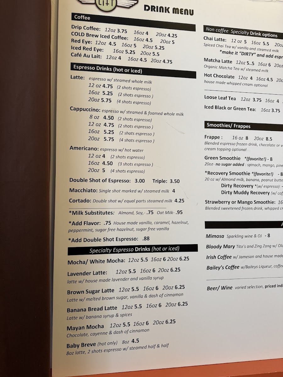 Menu Lift Coffee Shop & Cafe-8