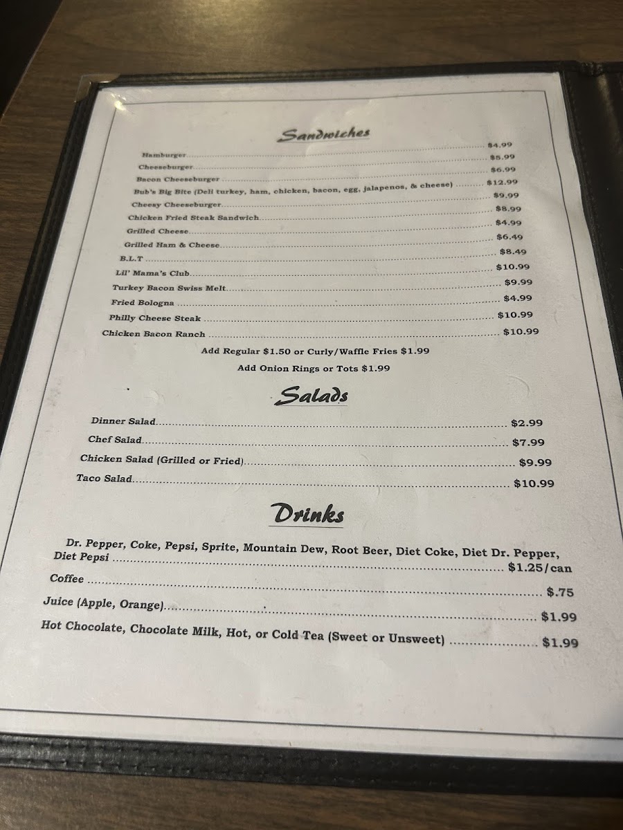 Menu Lil' Mama's Cafe-1