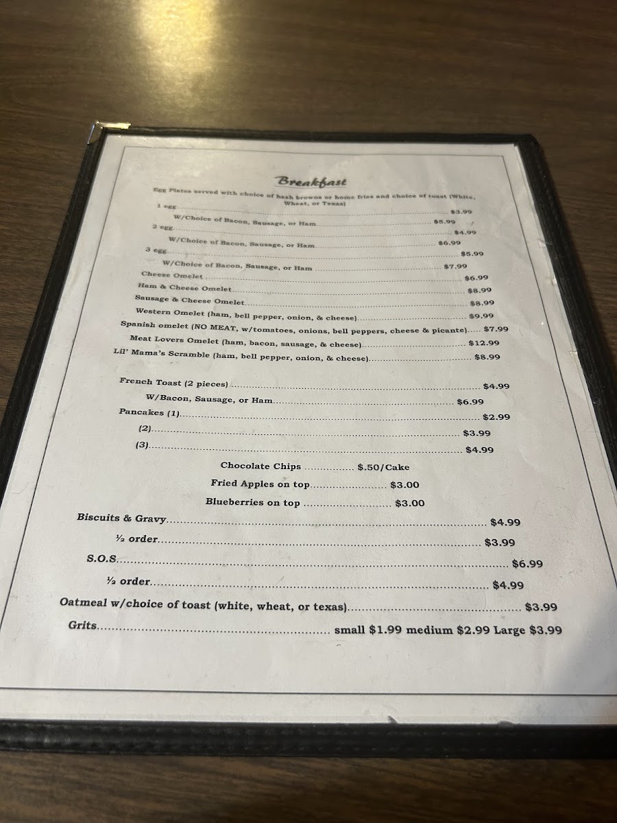 Menu Lil' Mama's Cafe-2