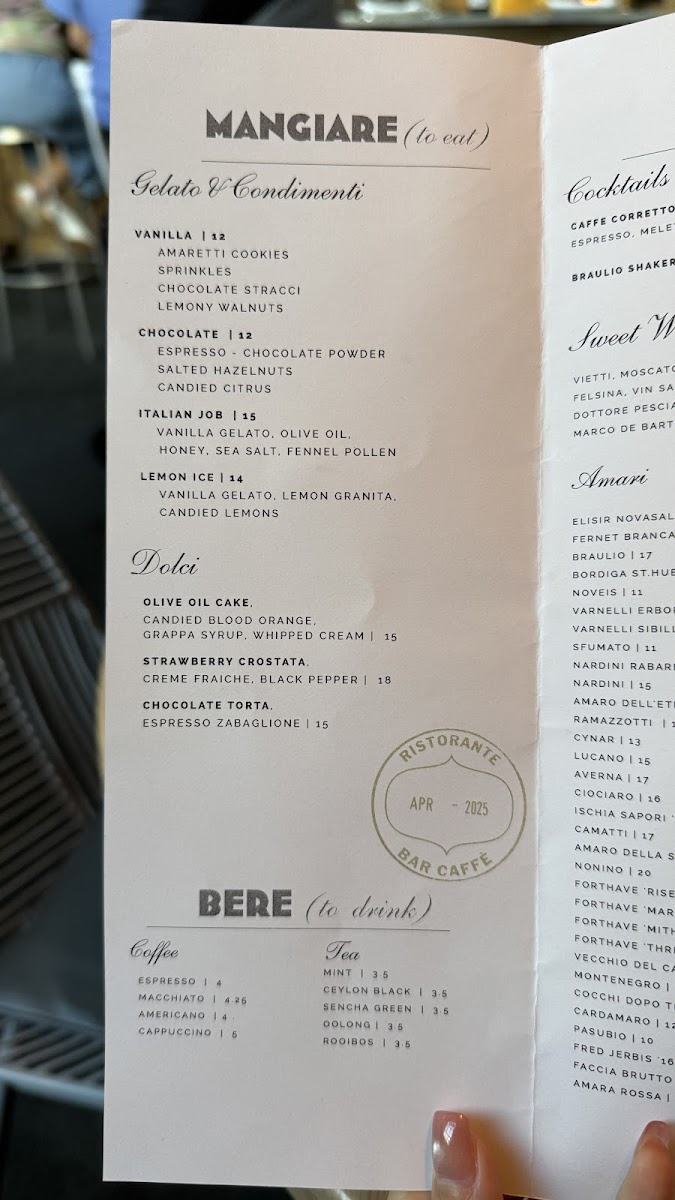 Menu Lilia-4