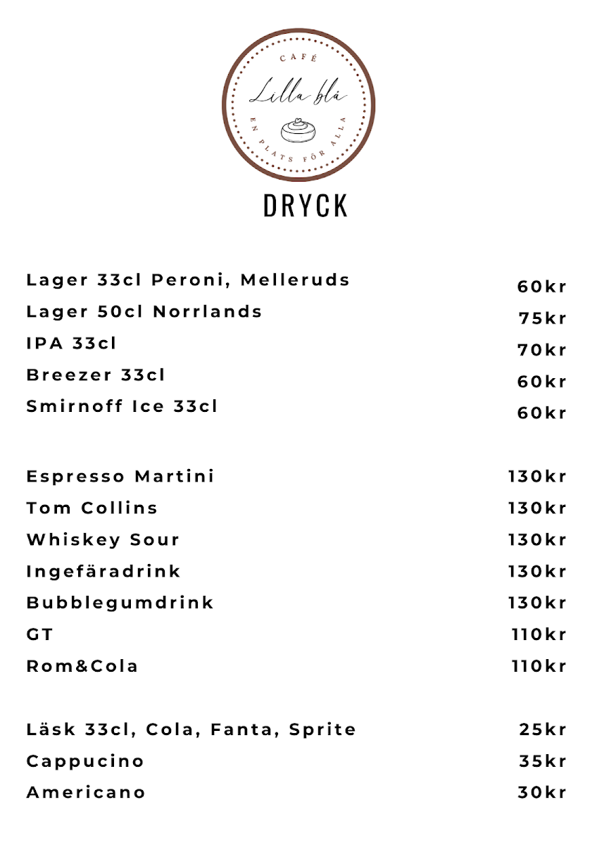 Menu Lilla Blå Café & Restaurang-5