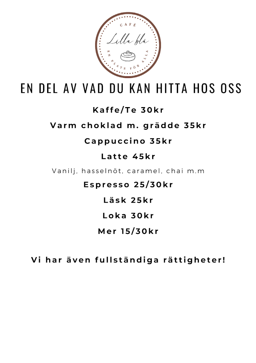 Menu Lilla Blå Café & Restaurang-6