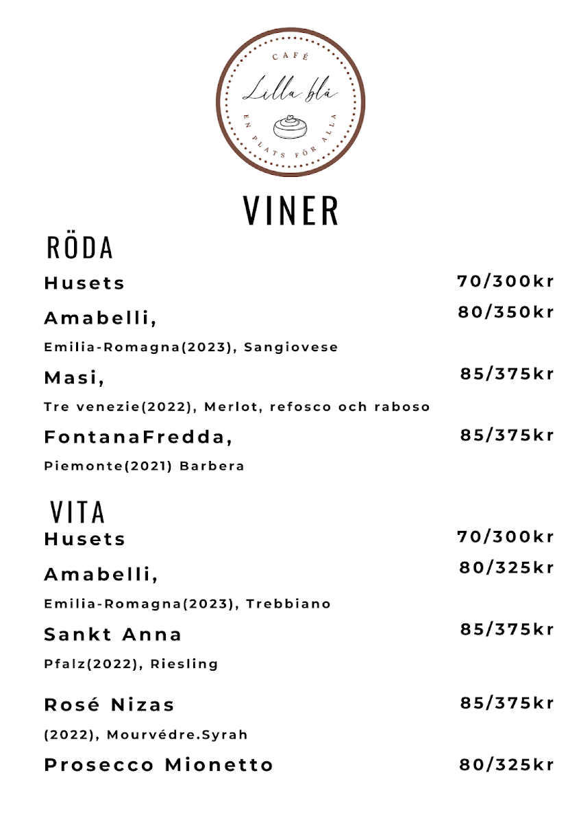 Menu Lilla Blå Café & Restaurang-7