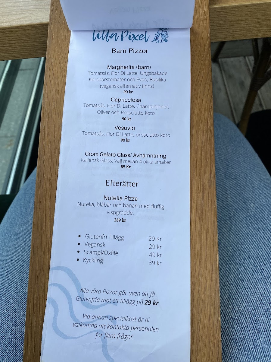 Menu Lilla Pixel-7