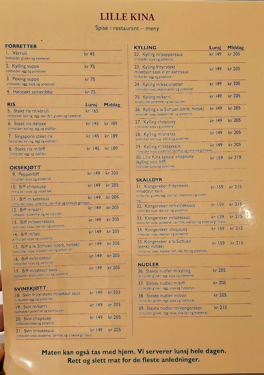Menu Lille Kina Hillevåg-4