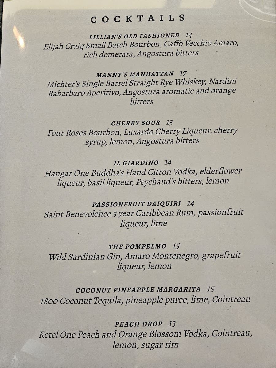 Menu Lillian's Italian Kitchen-2