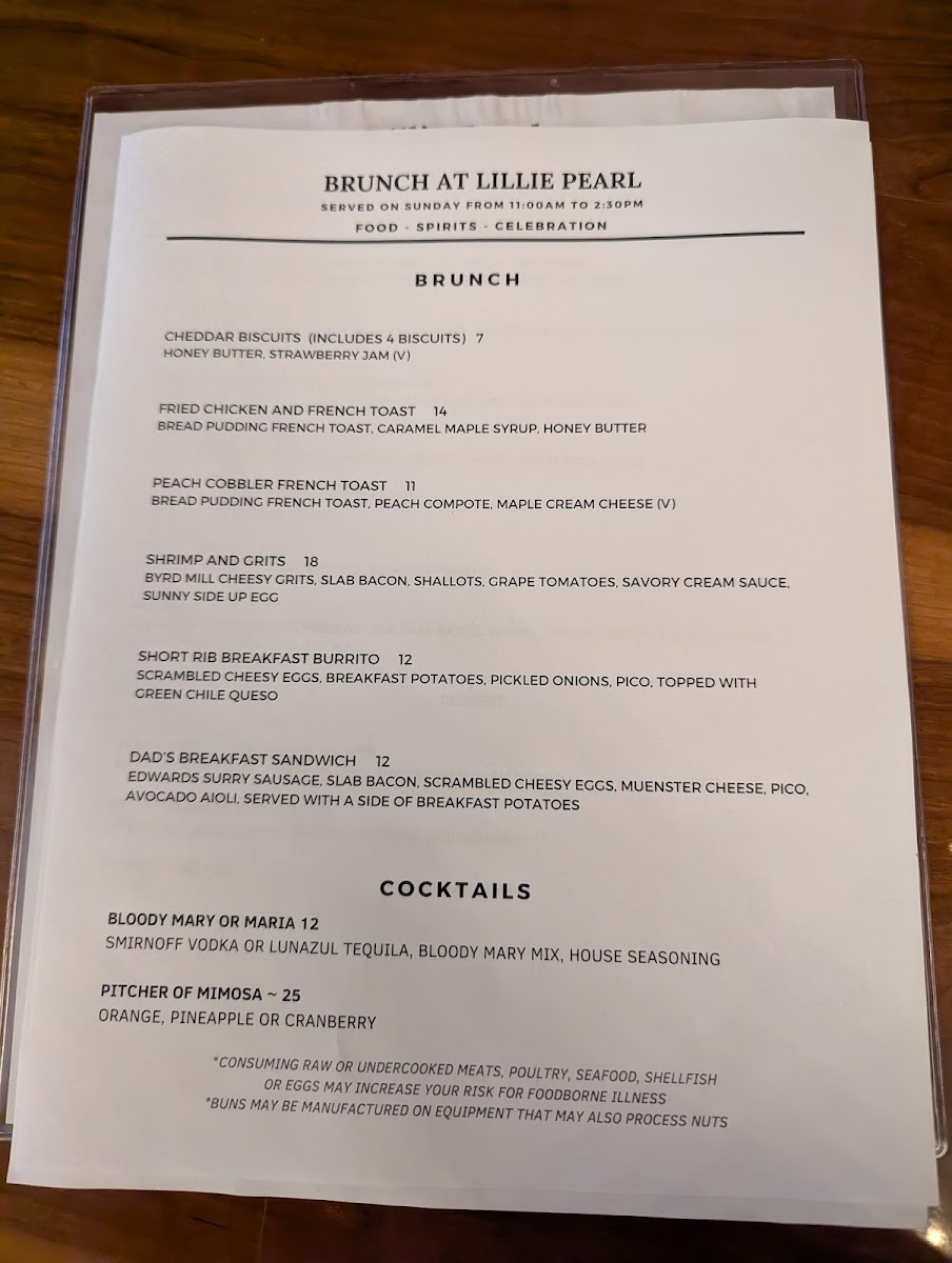 Menu Lillie Pearl-9