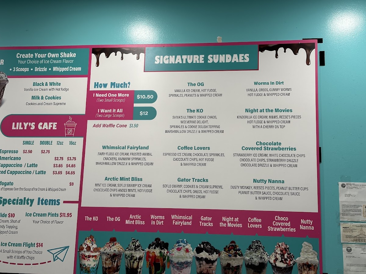 Menu Lily's Handmade Ice Cream-3