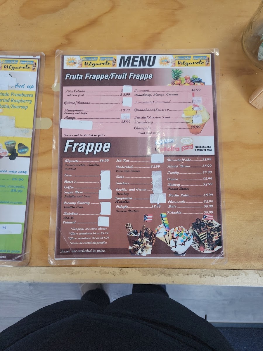 Menu Limberia Tropical Algarete-2