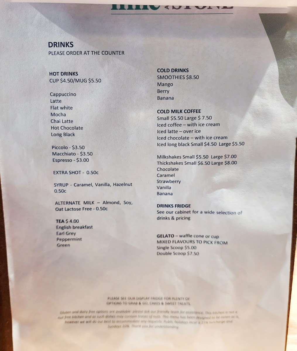 Menu Lime & Stone Cafe-1