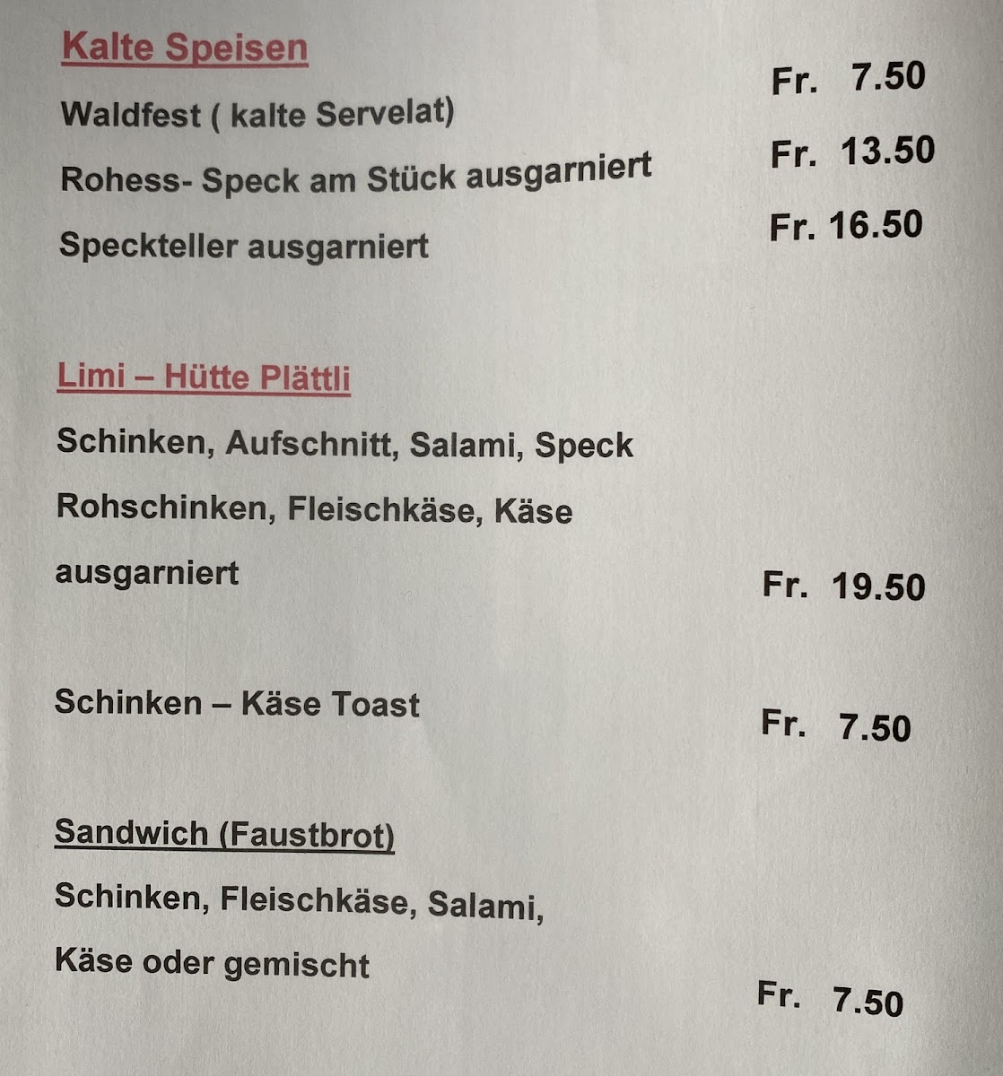 Menu Limi - Hütte-10