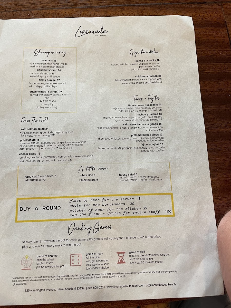 Menu Limonada Bar + Brunch-9