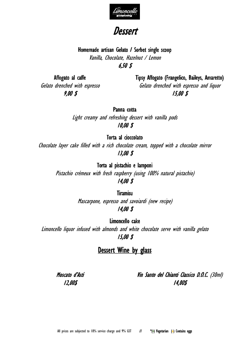 Menu Limoncello Pizza & Grill-2