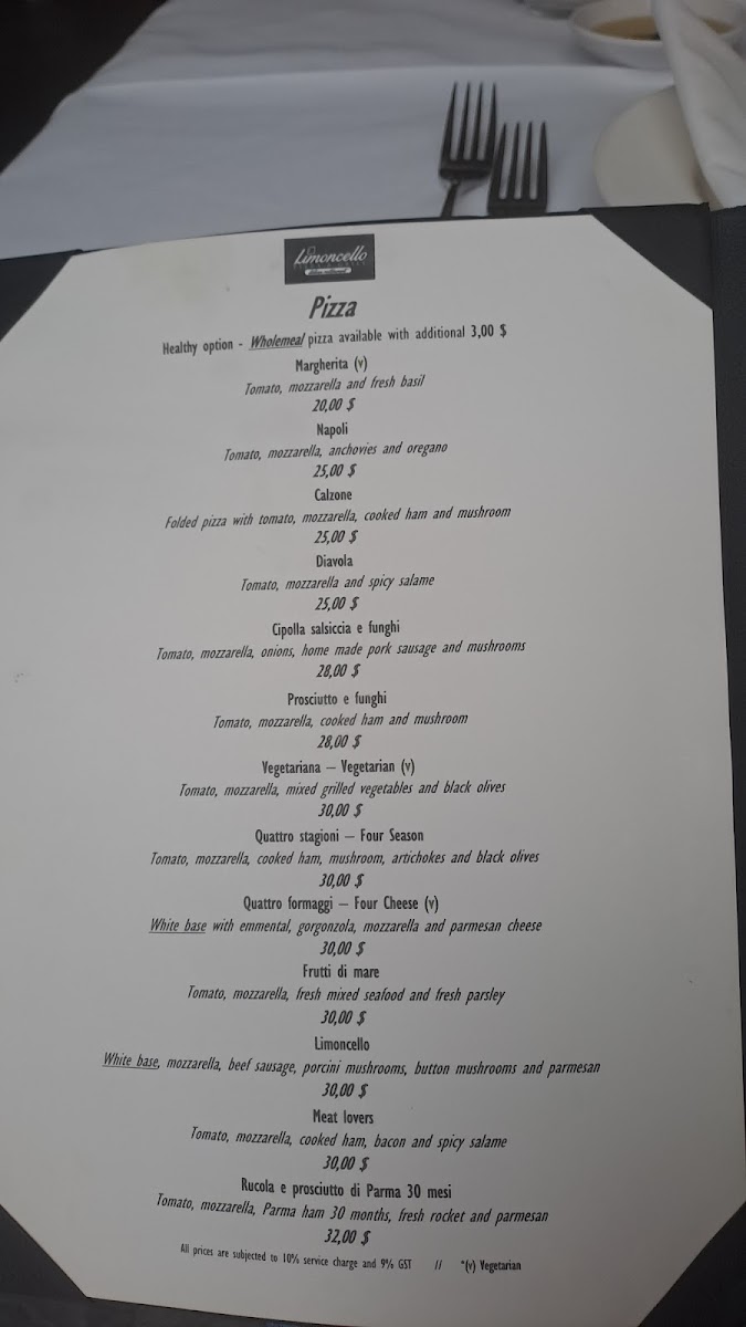 Menu Limoncello Pizza & Grill-7