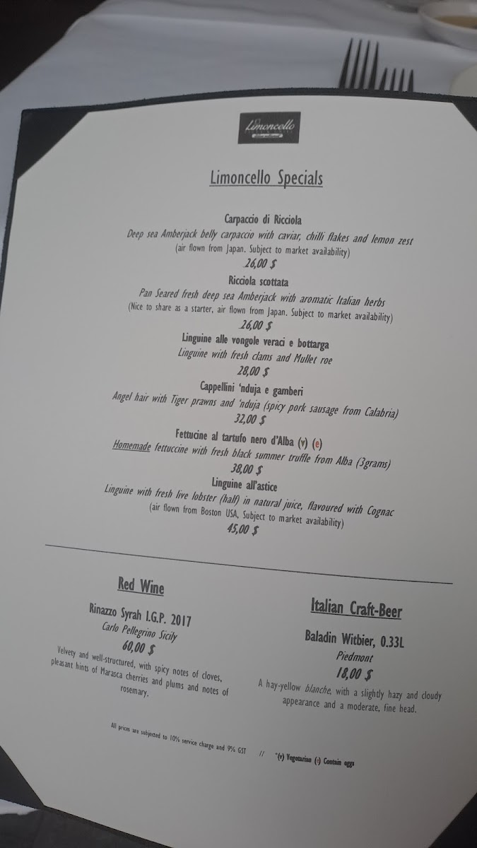 Menu Limoncello Pizza & Grill-8