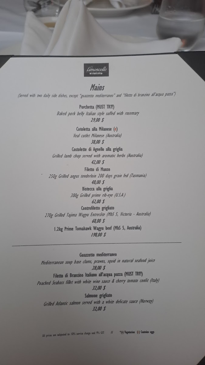 Menu Limoncello Pizza & Grill-9