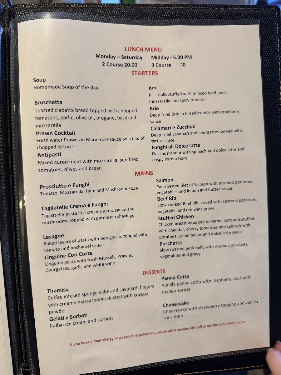 Menu Linguine Restaurant Hainault-2