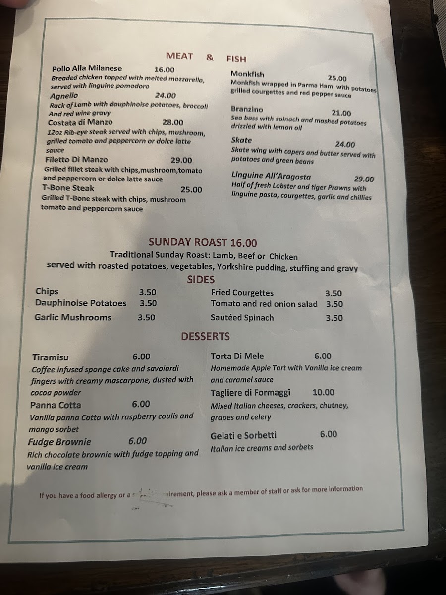 Menu Linguine Restaurant Hainault-9