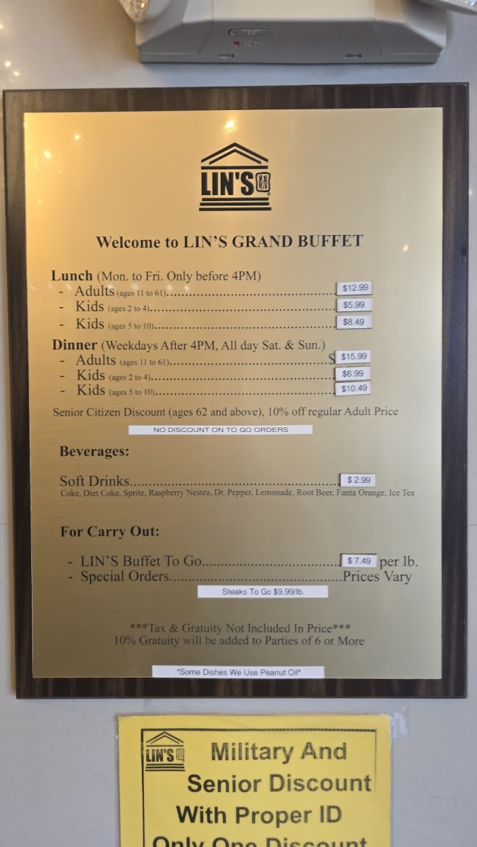 Menu Lin's Grand Buffet-3