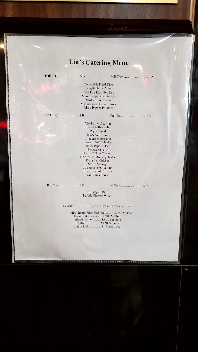 Menu Lin's Grand Buffet-6