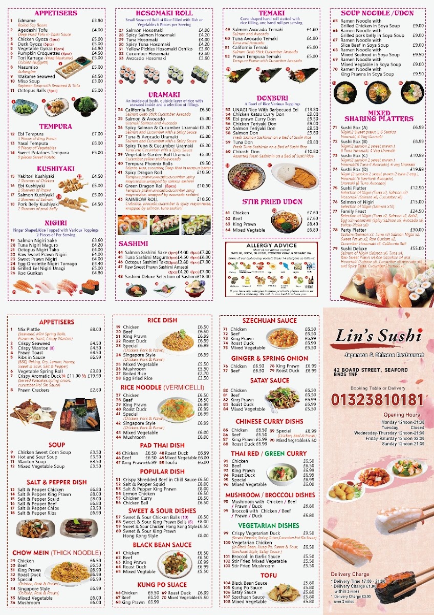 Menu Lins's Sushi-1