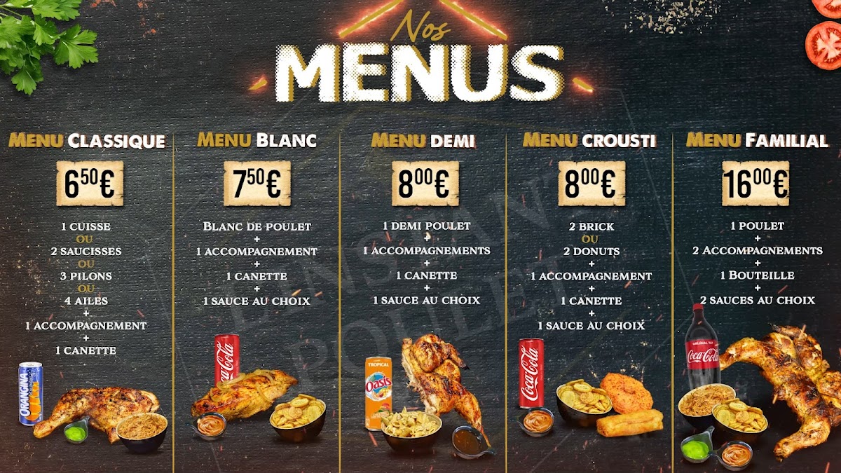 Menu L'instant Poulet-1