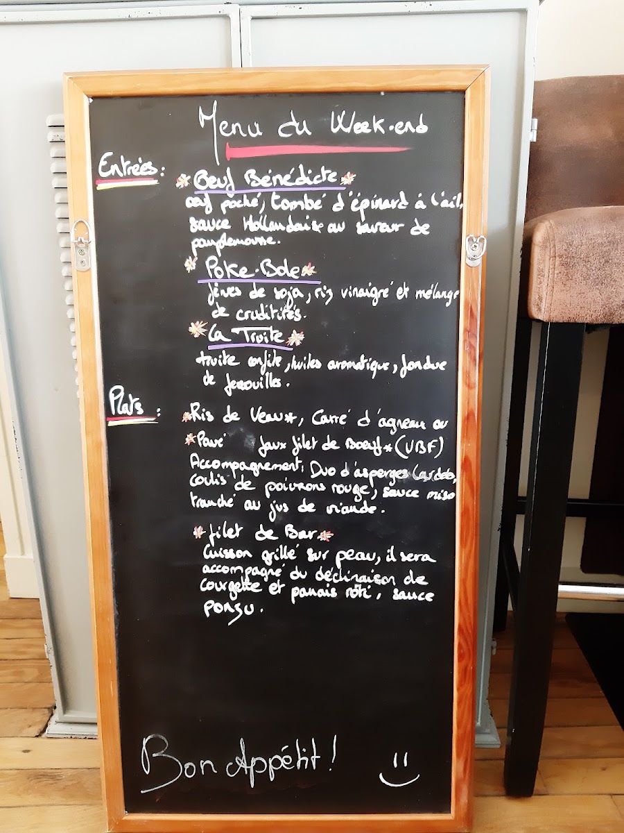 Menu L'instant Présent-2