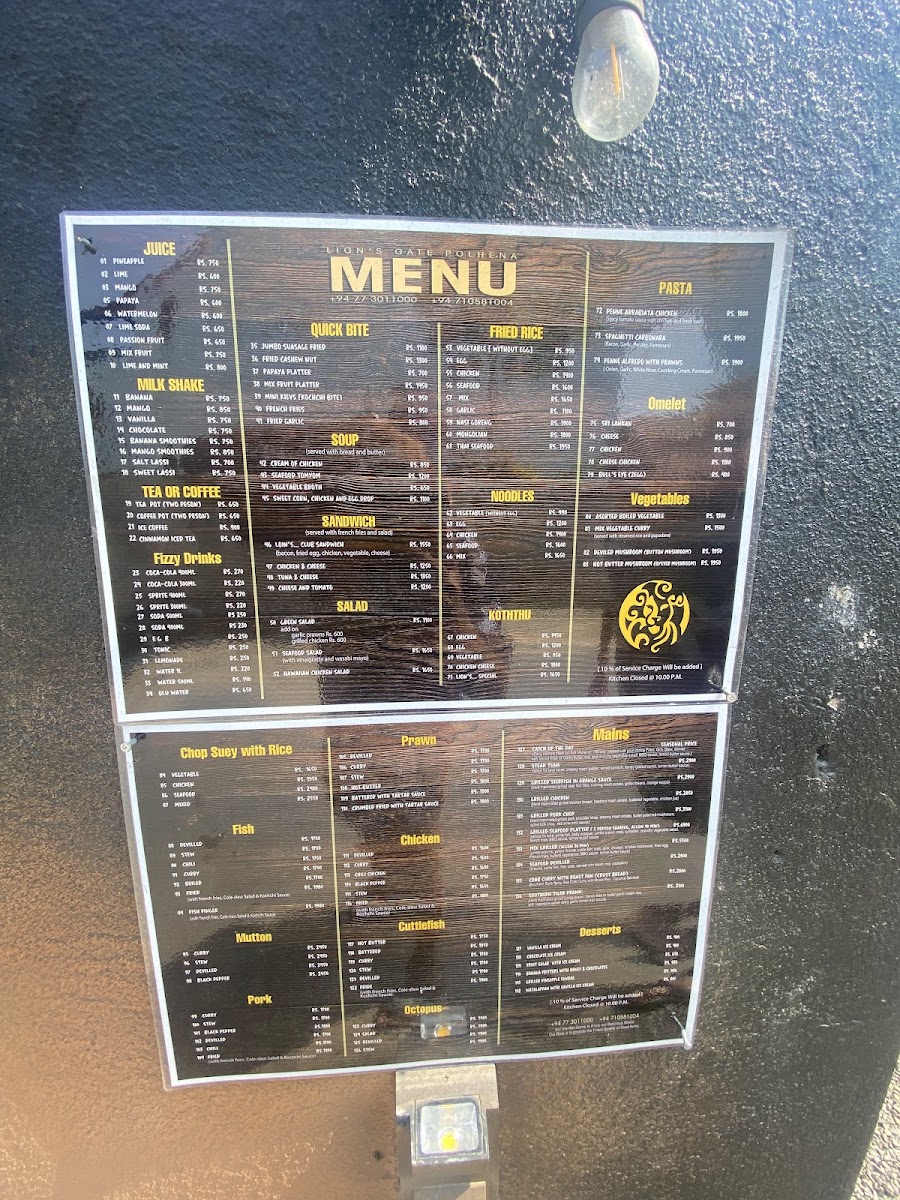 Menu Lions Gate Polhena-1