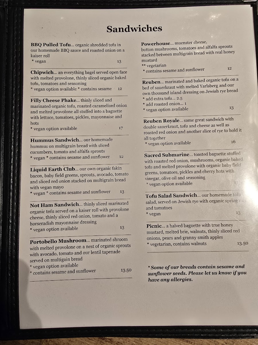 Menu Liquid Earth-4