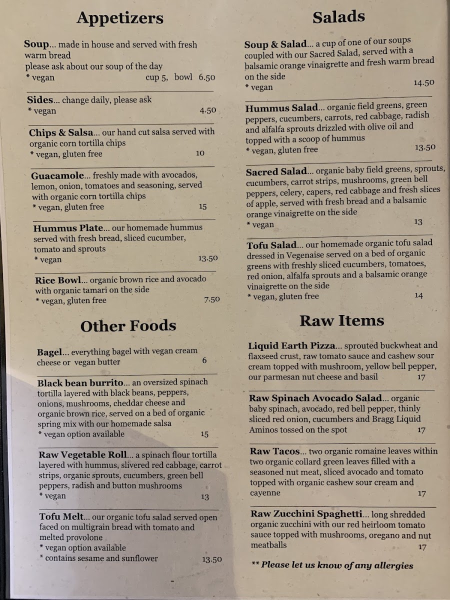 Menu Liquid Earth-6