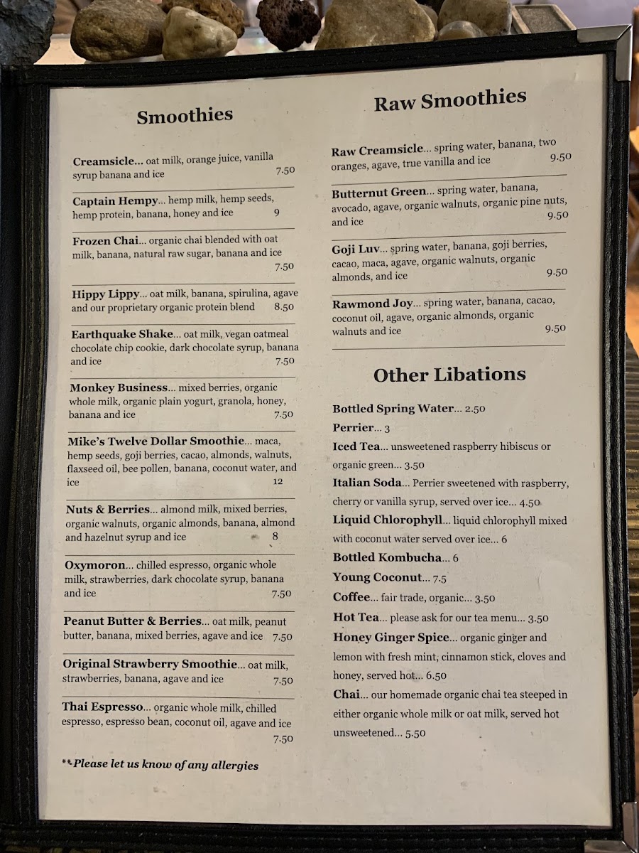 Menu Liquid Earth-9