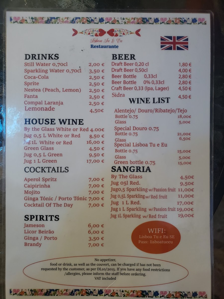 Menu Lisboa Tu E Eu 2-5